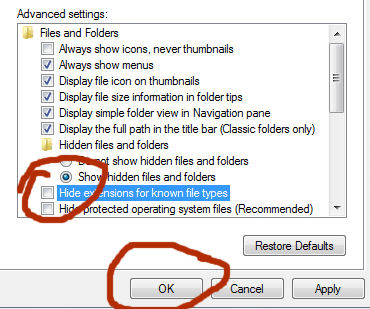Remove checkmark