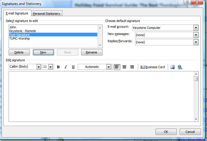 New name highlighted