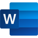 Microsoft Word icon 2019