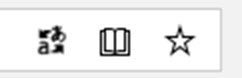 Reader address bar icon in Edge and Firefox