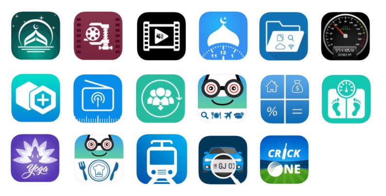 Icons of 17 infected iOS apps