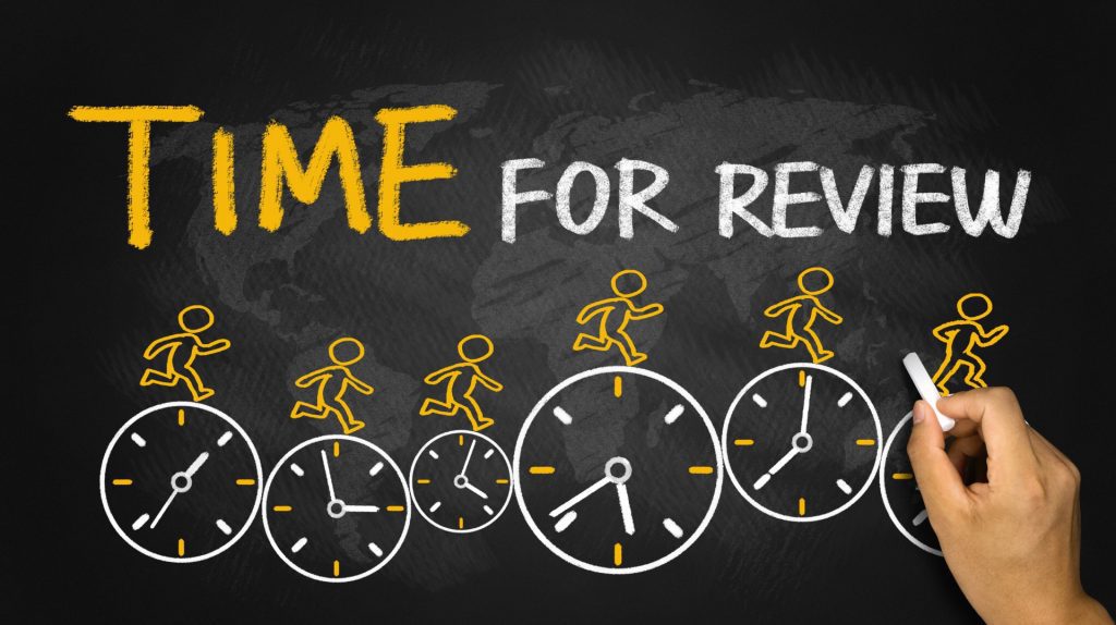 time for review concept on blackboard