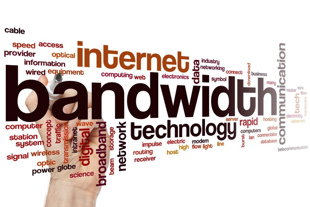 Bandwidth word cloud concept - will Amazon be using your bandwidth without your consent?