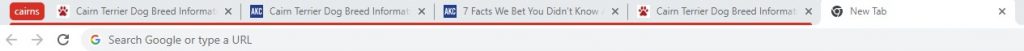 Screenshot showing group tabs