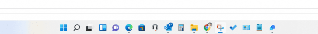 Windows 11 Start Menu centered on the Task bar.