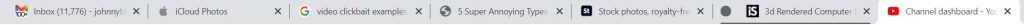 7 tabs in my Google Chrome which are NOT in a group.