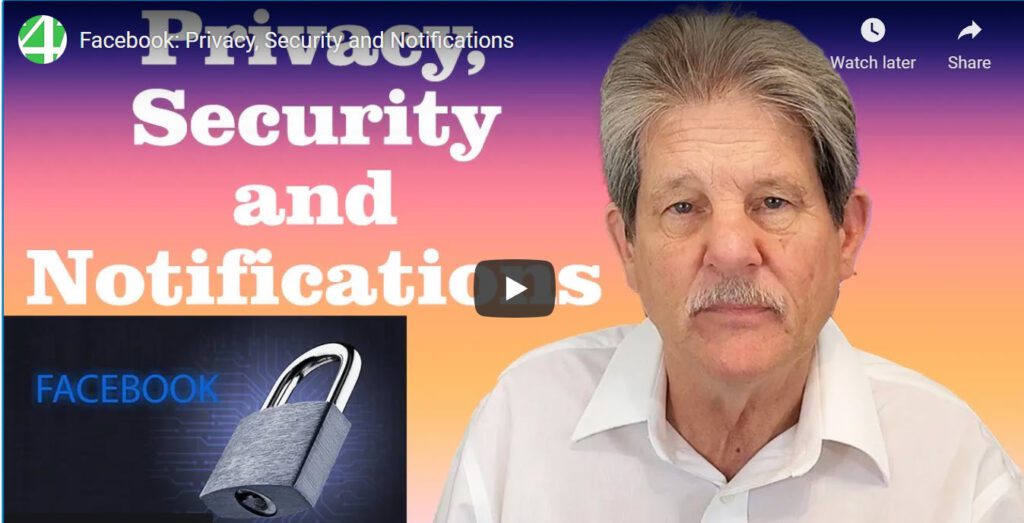 Facebook - privacy, security and notifications