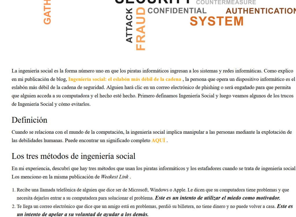 Social Engineering page from 4kcc.com translated into Spanish using a Firefox extension.