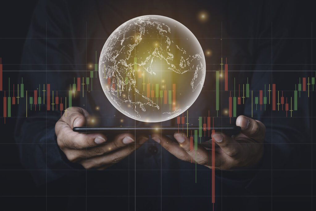 A globe, a tablet indicating a different kind of update