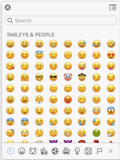 Mac emojis