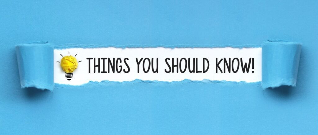 Things You Should Know banner