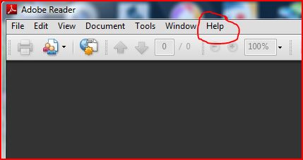 Adobe Reader Help