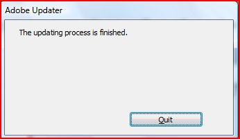 Adobe Reader quit