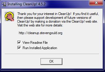 Cleanup installed